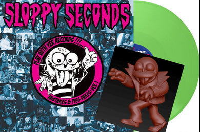 Sloppy Seconds - Play With Yer Records! Mistakes And Piss Takes: Volume 1 NEW LP (green vinyl toy bundle) ships oct
