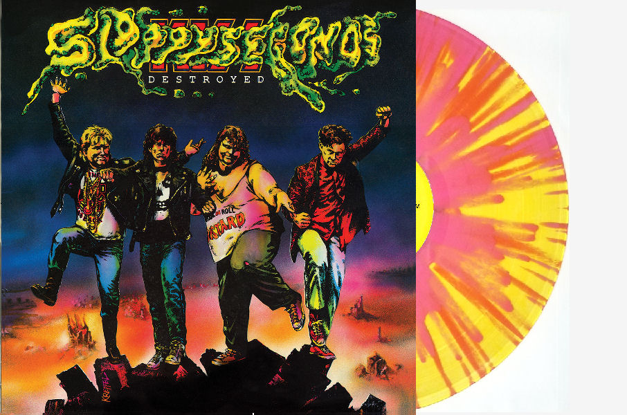 Sloppy Seconds - Destroyed NEW LP (neon yellow w/ hot pink