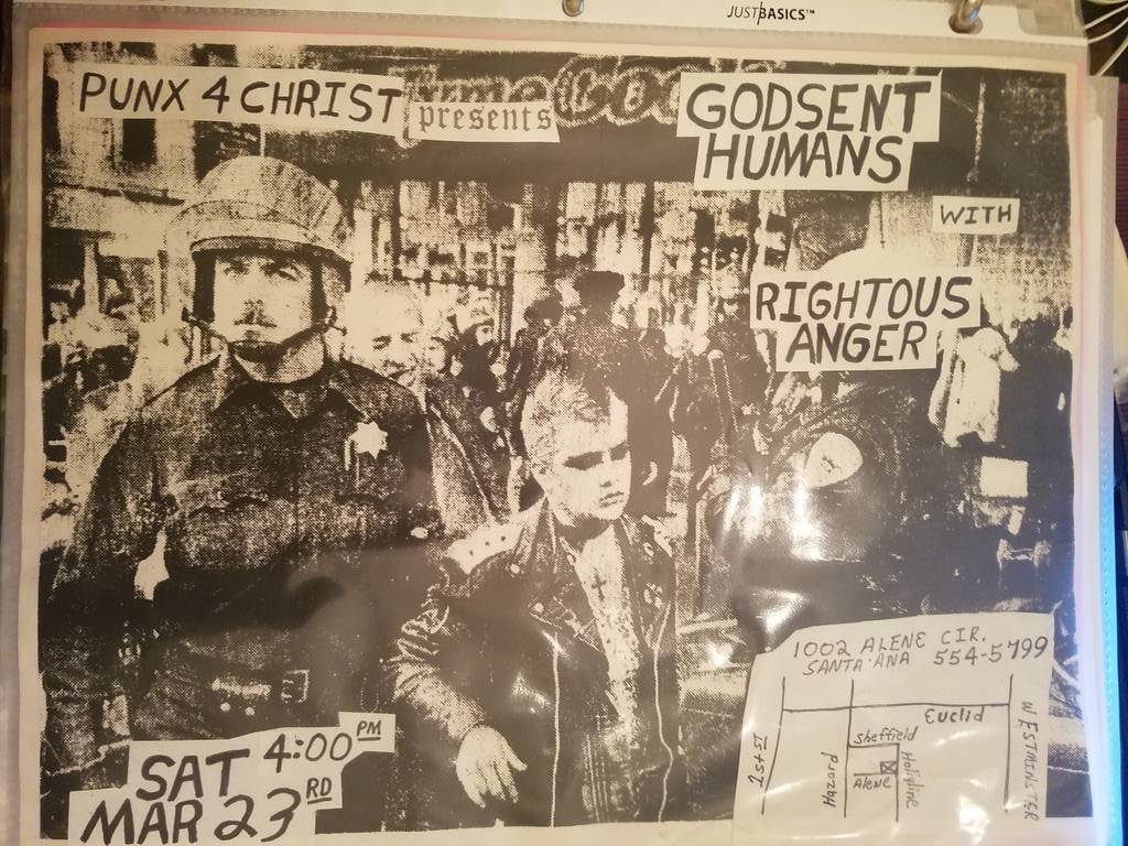 $10 PUNK FLYER - GODSENT HUMANS RIGHTOUS ANGER