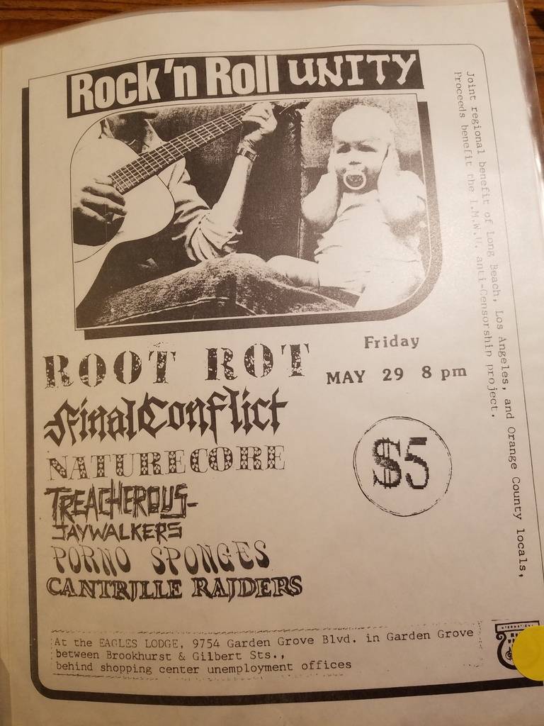 $10 PUNK FLYER - ROOT ROT FINAL CONFLICT