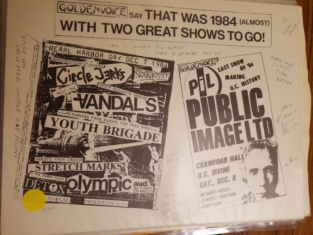$10 PUNK FLYER - CIRCLE JERKS VANDALS YOUTH BRIGADE