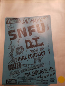 $10 PUNK FLYER - SNFU D.I. DI FINAL CONFLICT