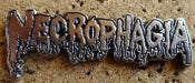 NECROPHAGIA - LOGO METAL BADGE