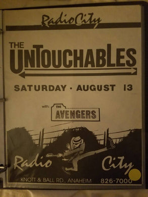 $15 PUNK FLYER THE UNTOUCHABLES THE AVENGERS