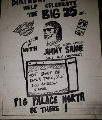 $5 PUNK FLYER - JIMMY SHANE (8.5X11)