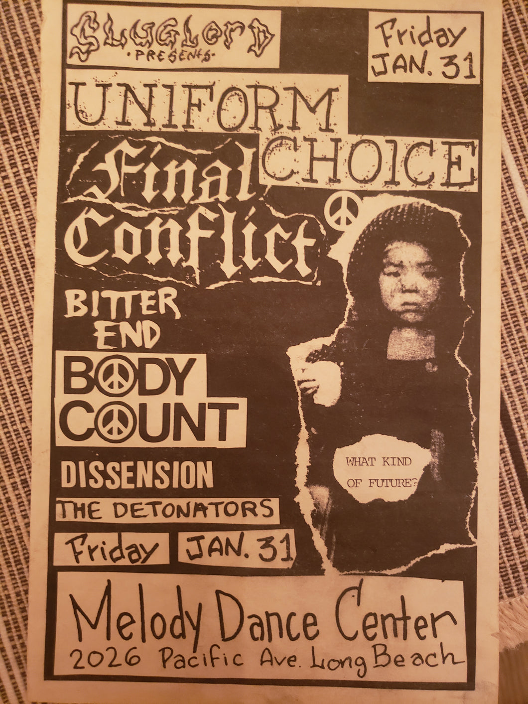 $10 PUNK FLYER final conflict body count uniform choice