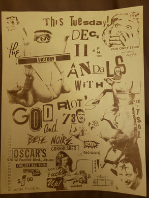 $15 PUNK FLYER - (8.5 x 11) VANDALS