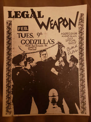$15 PUNK FLYER - (8.5 x 11) LEGAL WEAPON