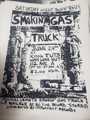 $5 PUNK FLYER -  Smokin Gas Truck (8.5X11)