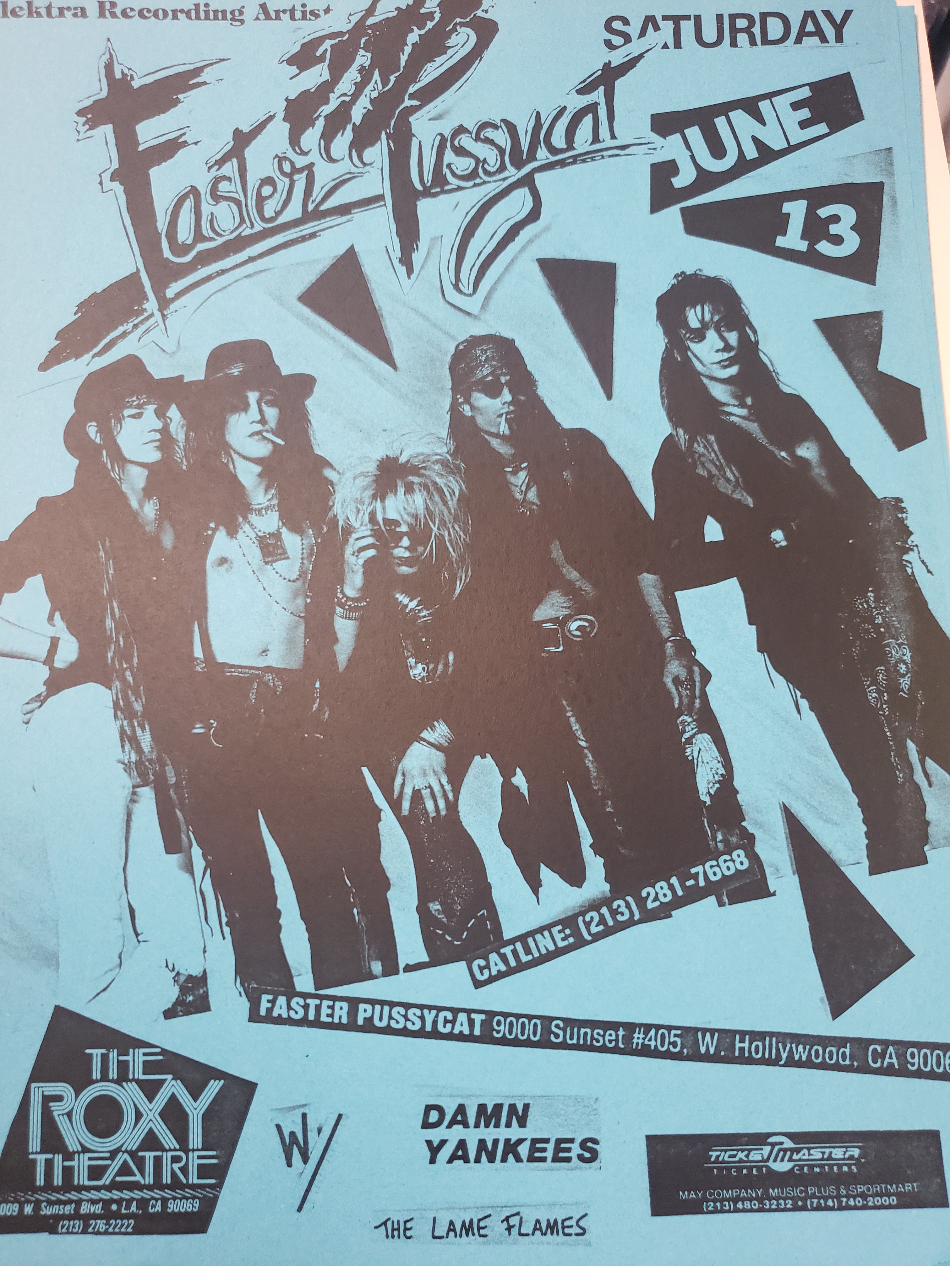 $5 PUNK FLYER - Faster Pussycat (8.5X11) – pukenvomitrecords.com