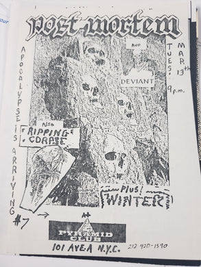 $5 PUNK FLYER - Post Mortem (5.5x4)