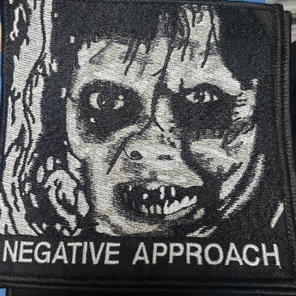 NEGATIVE APPROACH LINDA EMBROIDERED PATCH