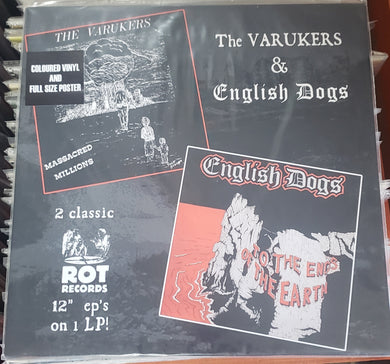 English Dogs/Varukers - Split (massacred millions/to the ends of the earth) NEW LP
