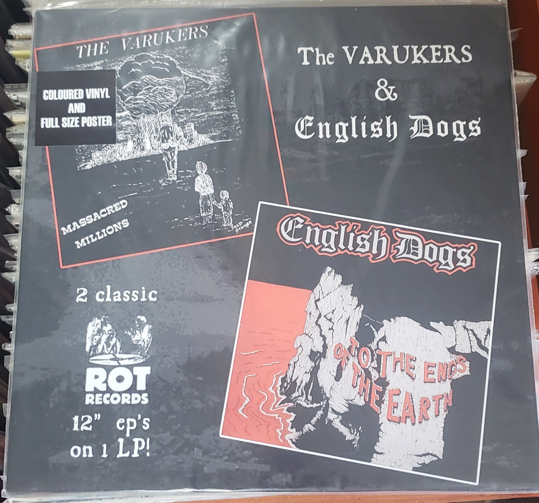 English Dogs/Varukers - Split (massacred millions/to the ends of the earth) NEW LP
