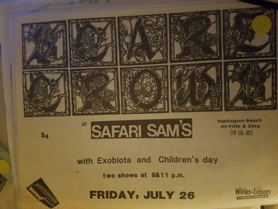 $5 PUNK FLYER - SCARECROW