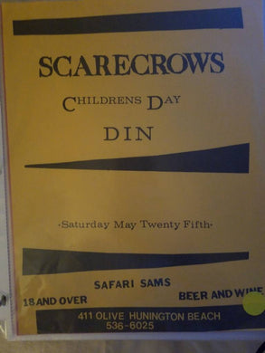 $5 PUNK FLYER - SCARECROWS CHILDRENS DAY DIN