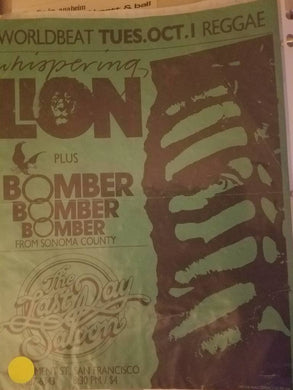 $5 PUNK FLYER - WHISPERING LION BOMBER
