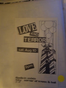 $5 PUNK FLYER - LOVE AND TERROR