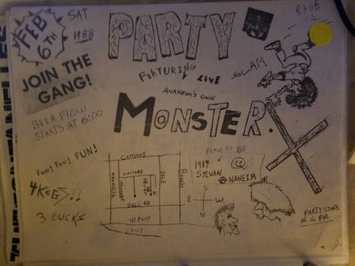 $5 PUNK FLYER - MONSTER X