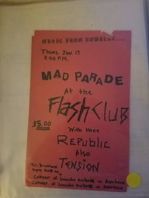 $5 PUNK FLYER - MAD PARADE