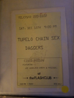 $5 PUNK FLYER - TUPELO CHAIN SEX DAGGERS