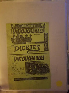 $5 PUNK FLYER - UNTOUCHABLES DICKIES