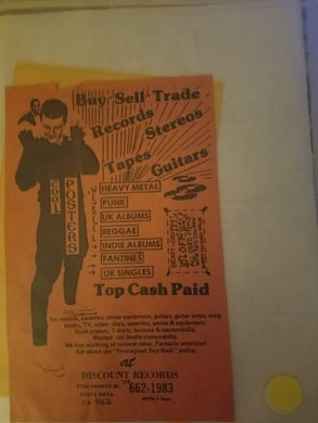 $5 PUNK FLYER - DISCOUNT RECORDS