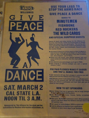 $5 PUNK FLYER - MINUTEMEN FISHBONE RED ROCKERS WILD CARDS