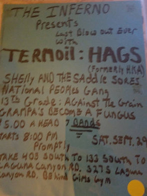 $5 PUNK FLYER - TERMOIL HAGS