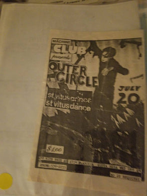 $5 PUNK FLYER - OUTER CIRCLE