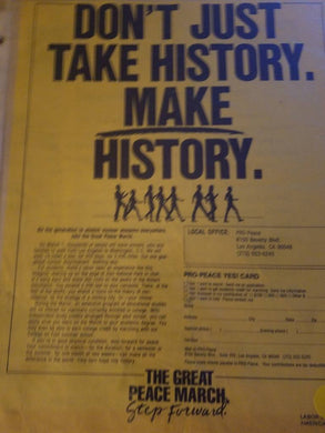 $5 PUNK FLYER -PEACE MARCH