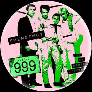 NINE NINE NINE EMERGENCY button (1 inch)
