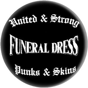 FUNERAL DRESS UNITED button (1 inch)