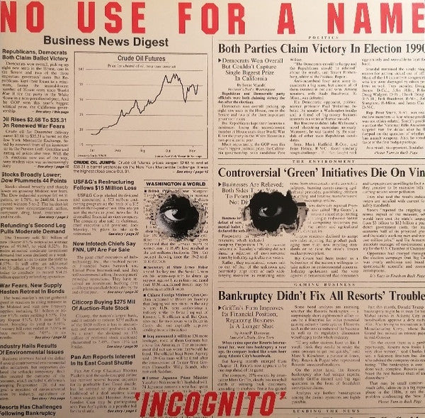 No Use For A Name ‎- Incognito USED LP (white vinyl)