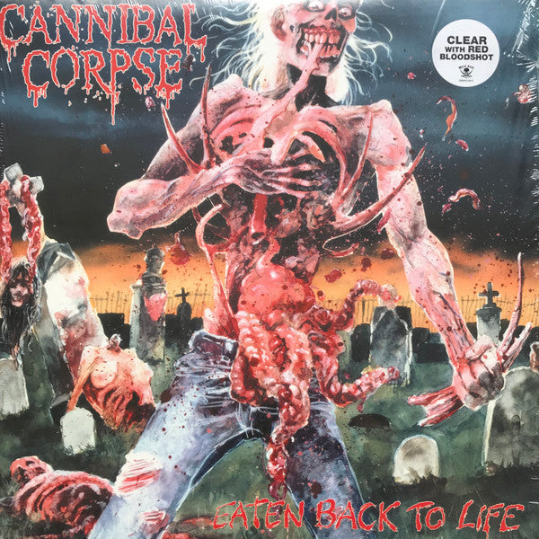 Cannibal Corpse - Eaten Back To Life USED METAL LP (bloodshot vinyl)