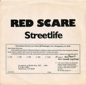 Red Scare - Streetlife USED 7"