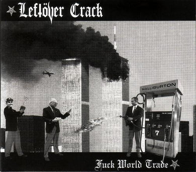 Leftöver Crack - Fuck World Trade USED 2xLP (red and black splatter and grey and black splatter vinyl)