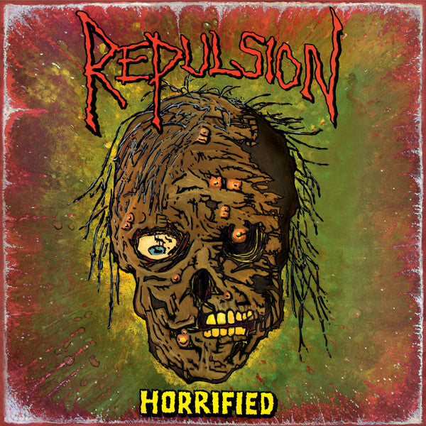 Repulsion - Horrified USED METAL LP (clear splatter w/ swamp green vinyl)