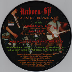 unborn sf - pearls for the swines USED 7" (pic disc)