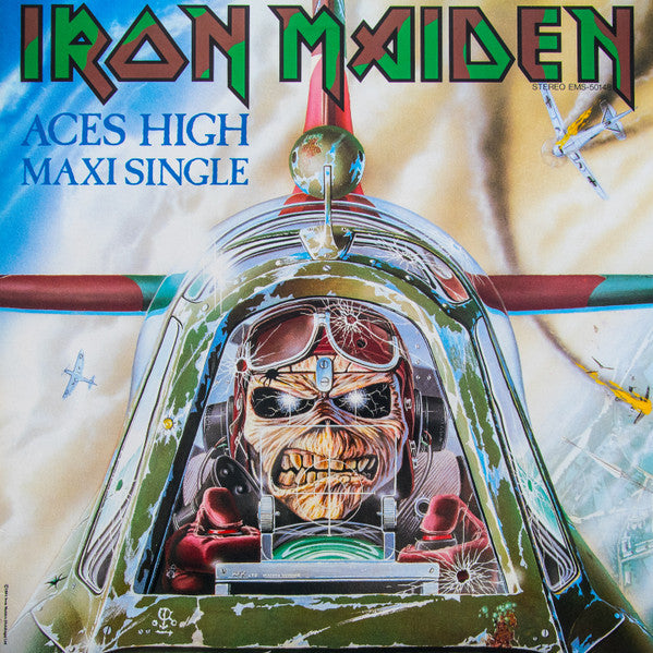 洋楽 IRON MAIDEN Aces High Maxi Single Iron Maiden - Aces High Maxi-Single 1984 EMI – 12EMI 5502 VG