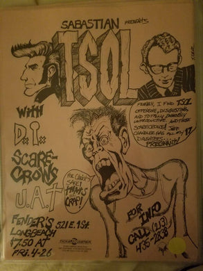 $20 PUNK FLYER - TSOL DI