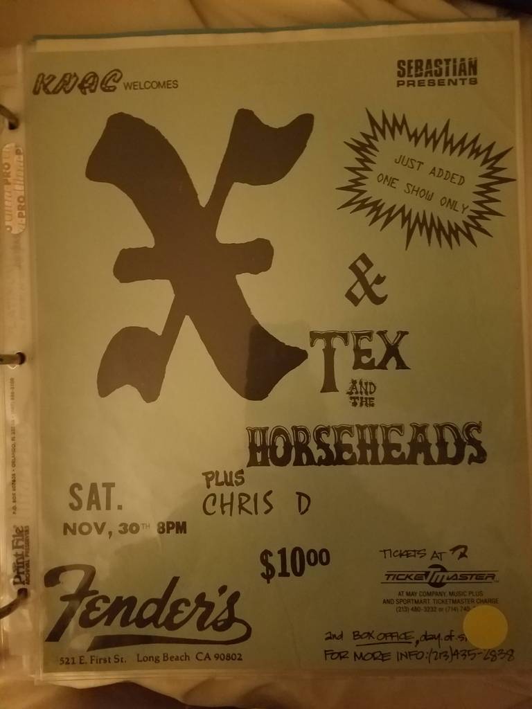 $20 PUNK FLYER - X TEX AND THE HORSEHEADS
