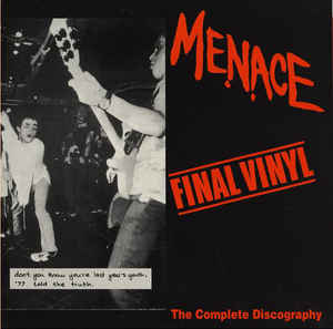 Menace - Final Vinyl USED LP (red vinyl)