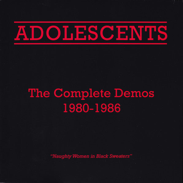 Adolescents - Complete Demos 1980 to 1986 NEW LP