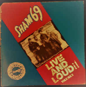 Sham 69 - Live And Loud Volume 2 USED LP