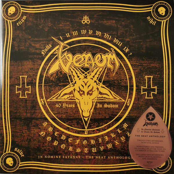 Venom - In Nomine Satanas - The Neat Anthology (40 Years In Sodom) NEW METAL 2xLP
