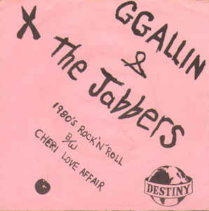 GG Allin & The Jabbers ‎- 1980's Rock 'N' Roll NEW 7