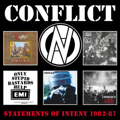 Conflict - Statements Of Intent 1982 to 1987 NEW 5xCD