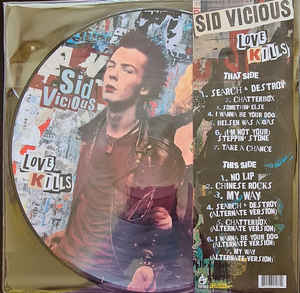 Sid Vicious ‎- Love Kills NEW LP