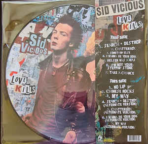 Sid Vicious ‎- Love Kills NEW LP